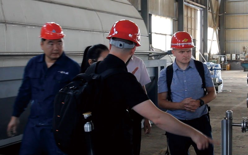 Yinuo vacuum drum filter customer