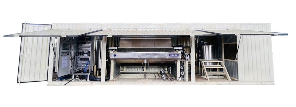 Mobile rotary vacuum drum filter